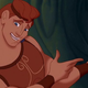 Hercules in the 1997 animated movie of the same name, smiling.